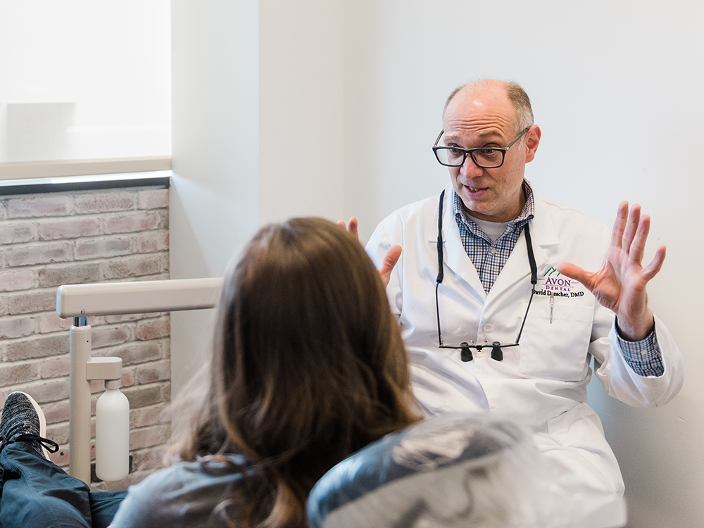 dr drescher talking to a patient